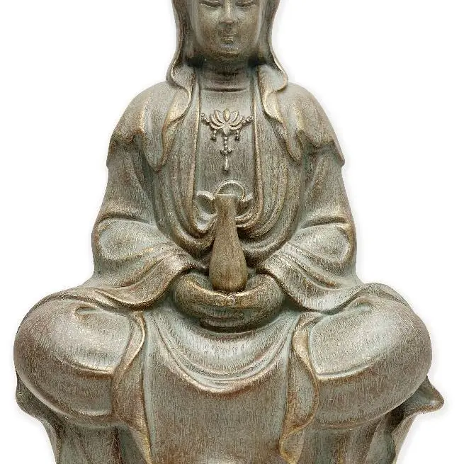 Meditating & “Levitating” Kwan Yin Statue
